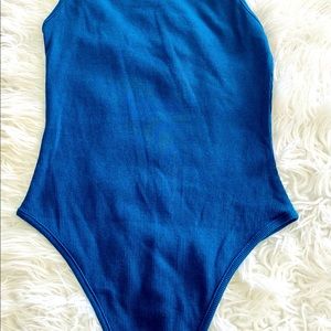 Women  blue confortable bodysuit size S